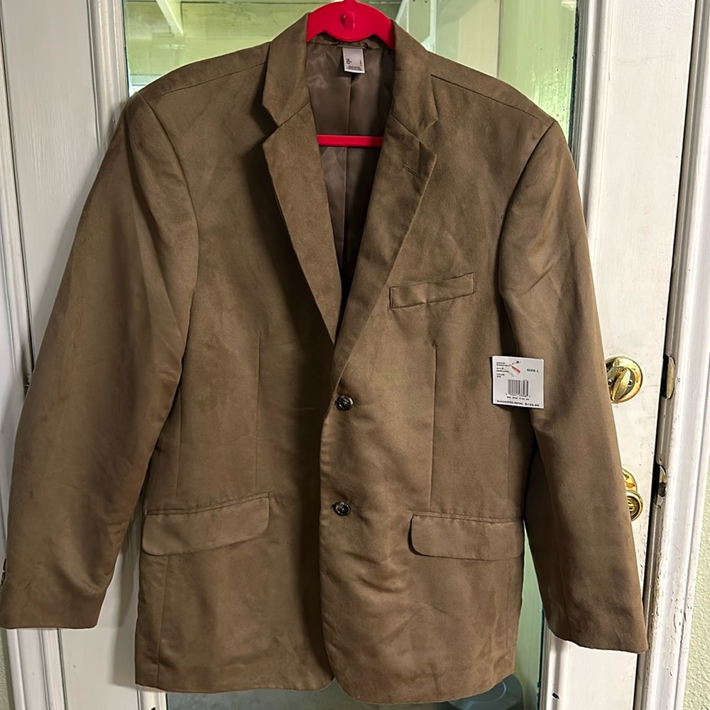 Brown suede men’s sport coat